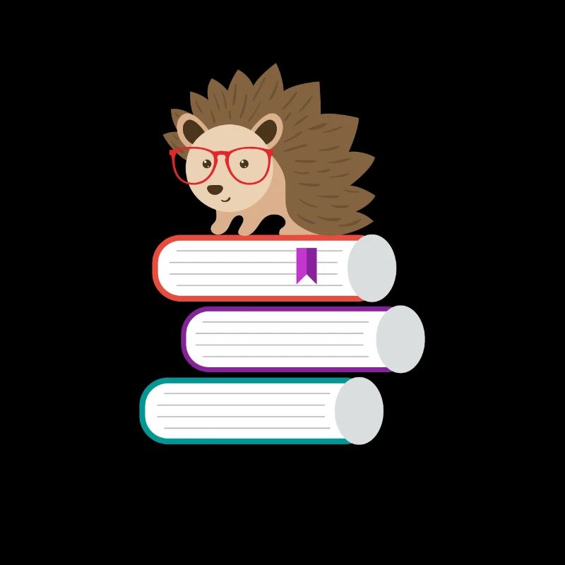 Adorable Hedgehog Book Nerd - Jeu de mots amusant sur le hérisson