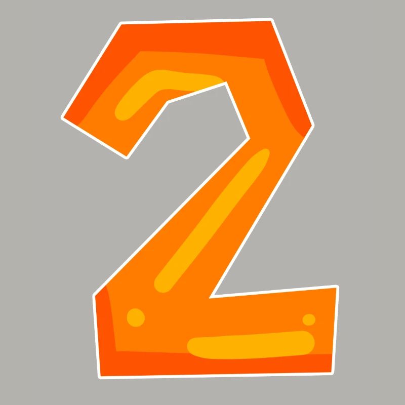 Two - 2 - Number Number