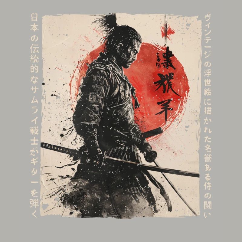Samurai Fighter - Japanese Ukiyo-e Artwork