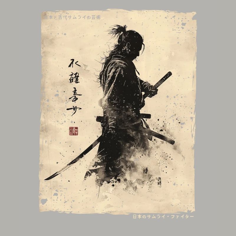 Samurai Fighter - Japanese Ukiyo-e Artwork