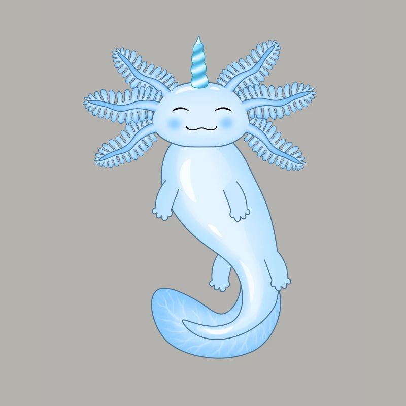 Blauer Axolotl