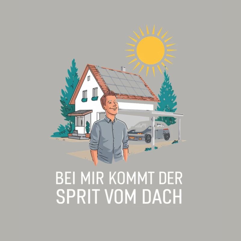 Strom vom Dach Solaranlage Solarenergie E-Auto