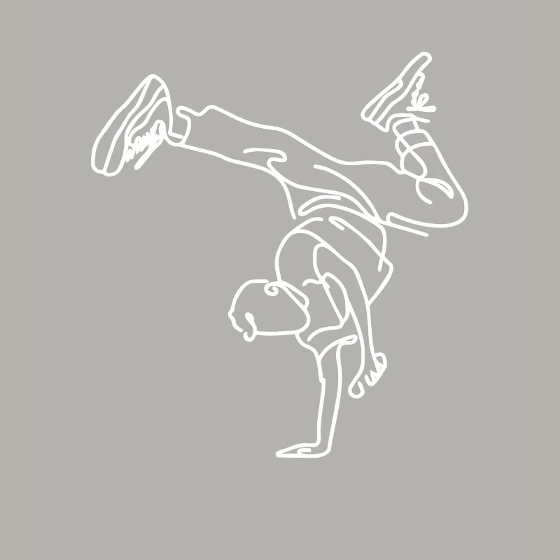 Breakdance Boy Drawing