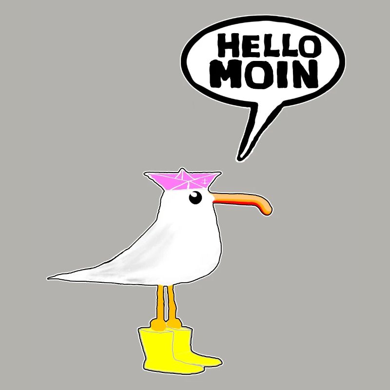 Hello Möwe Gummistiefel Stiefel Hallo Moin