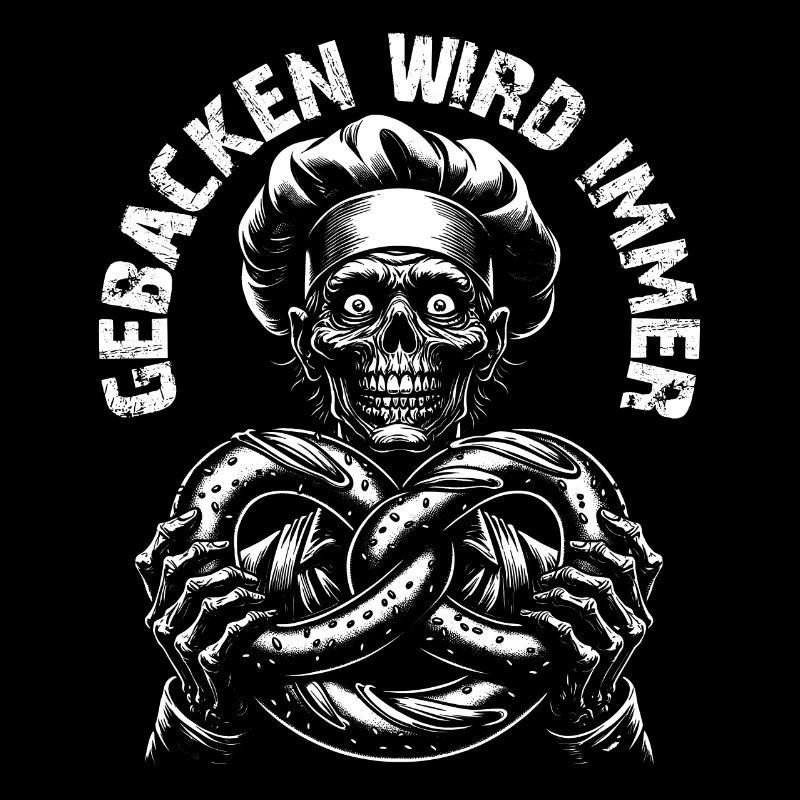 Zombie als Bäcker - gebacken wird immer