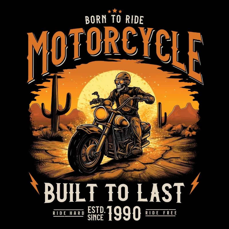 Born in 1990 Motorcycle Biker