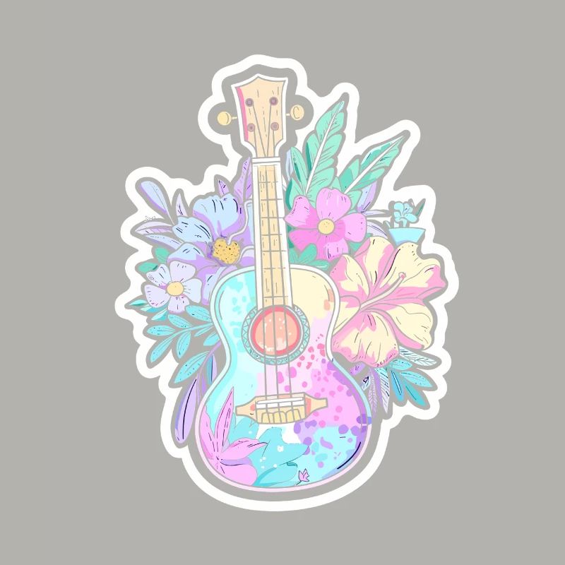 Ukulele Comic-Stil