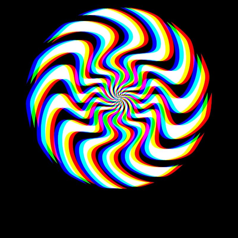 Glitch Spiral – Optical Illusion