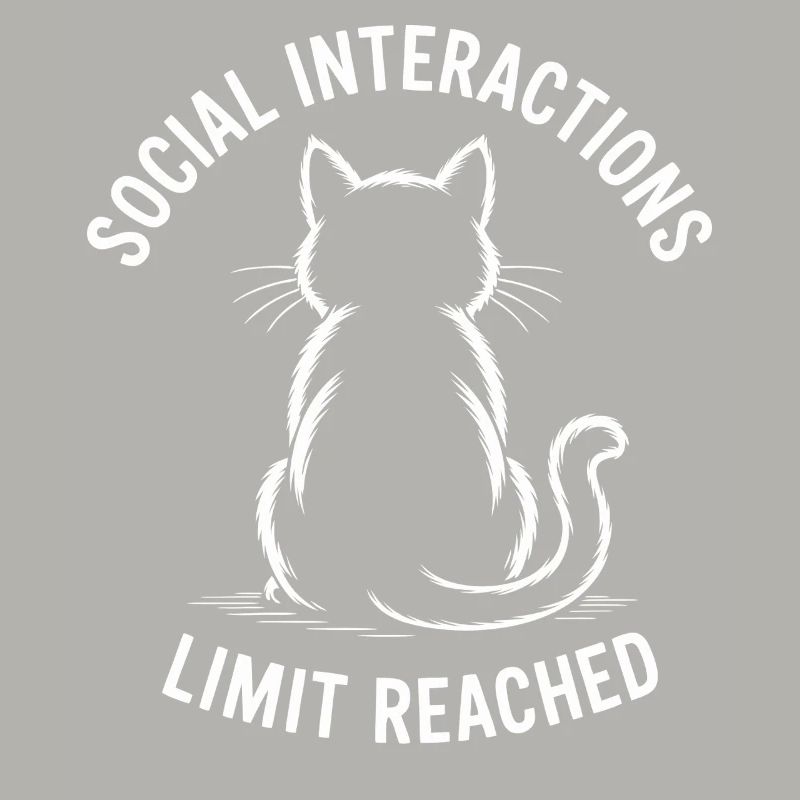 Social Interactions Limit Reached Introvert Cat