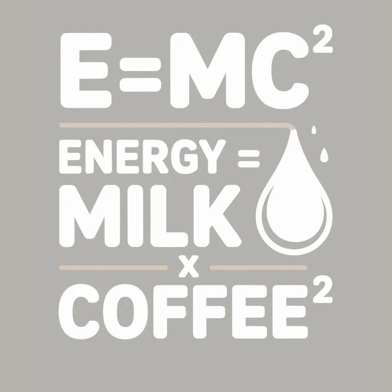 E=MC2 Physics Saying Caffeine Nerd Energy Coffee