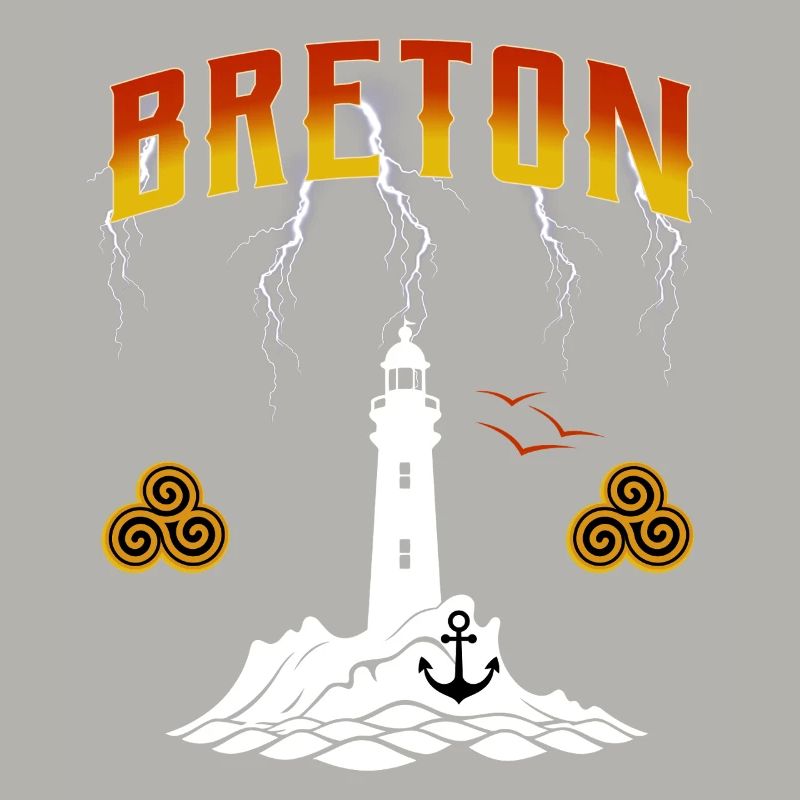 BRETON - PHARE DE BRETAGNE - ECLAIRS