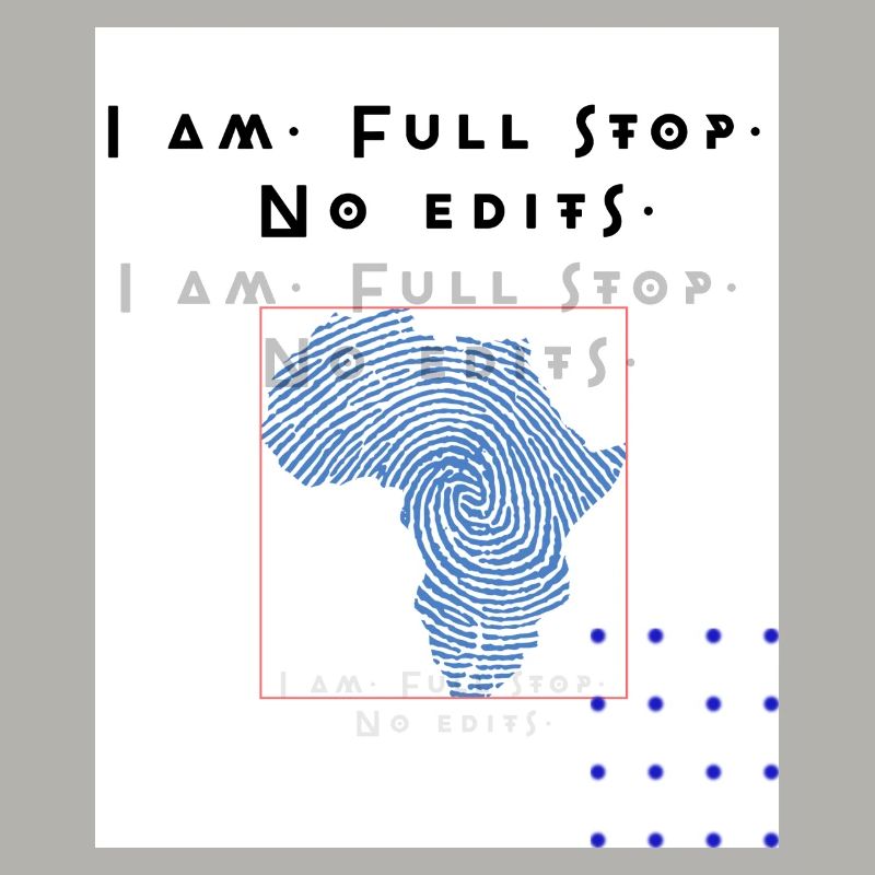 Je suis. Point. Aucune modification