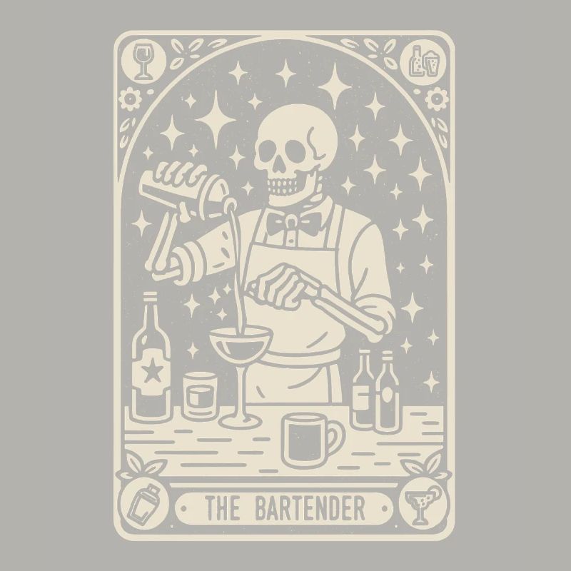 Barkeeper Barmann The Bartender Tarot Cocktail