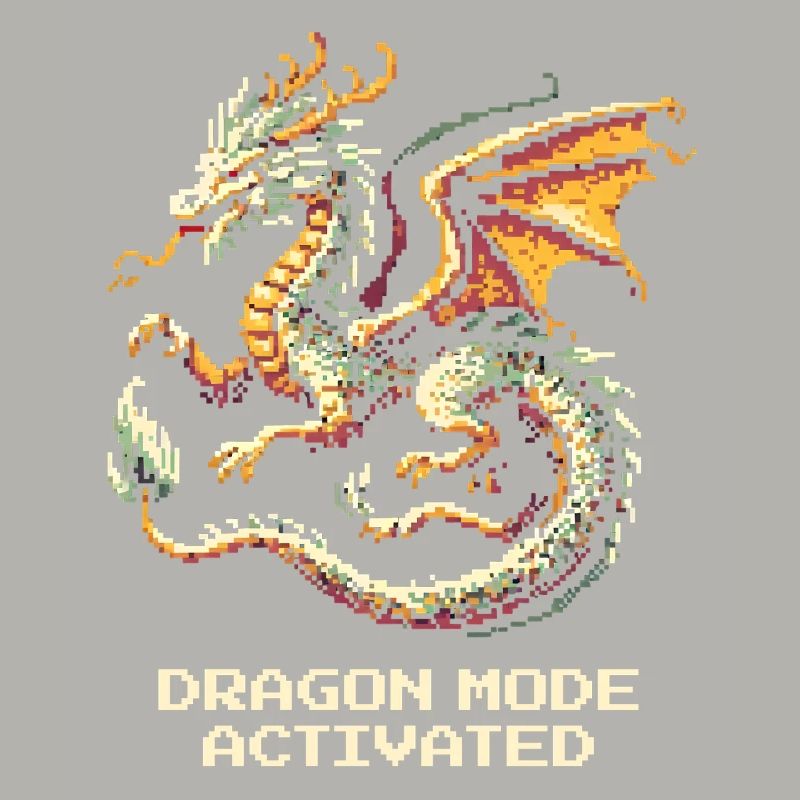 Dragon Mode Enabled | Fantasy RPG Pixel Art