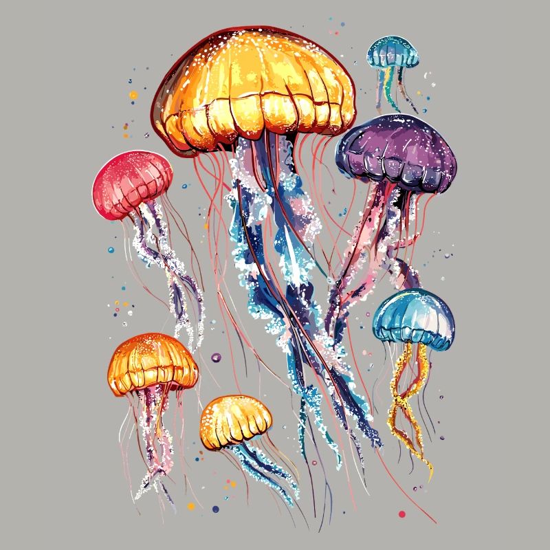 Méduse Méduse de feu Méduse Méduse mignonne