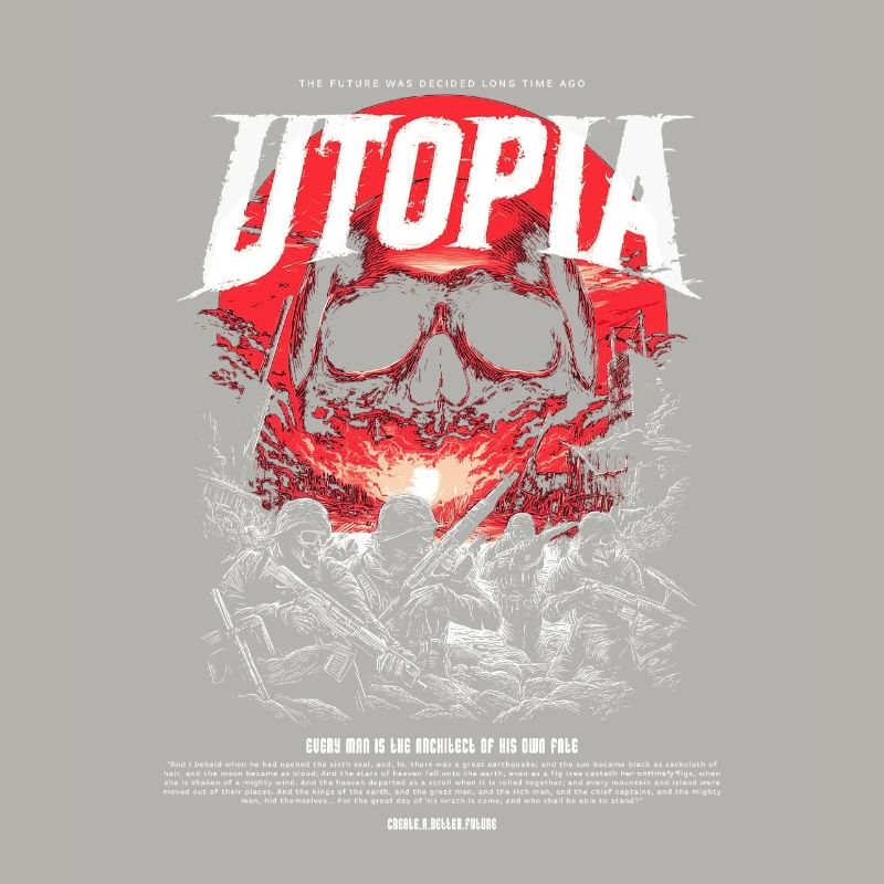 Utopia Skull Fire Red