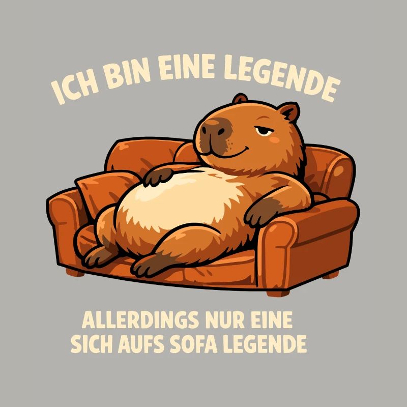 Sofa legend: relaxed capybara