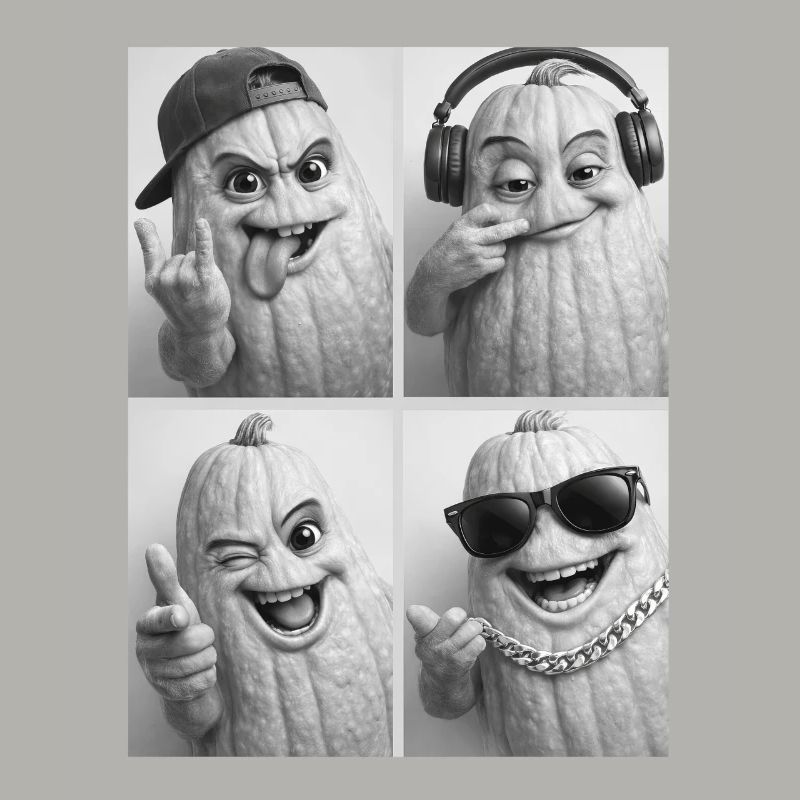 Pumpkin characters with style