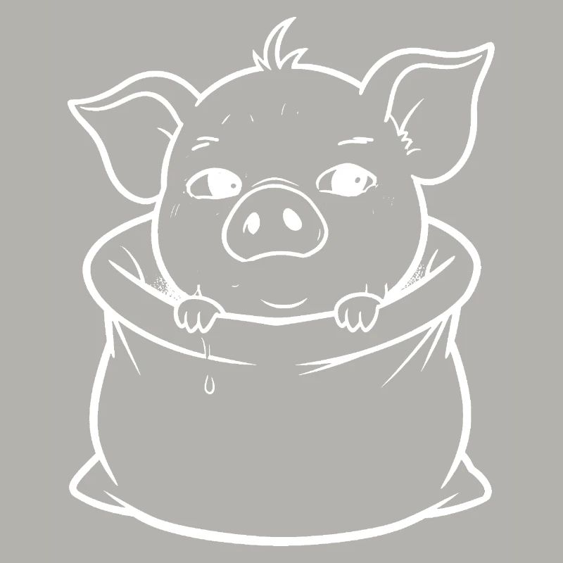 Petit cochon dans le sac