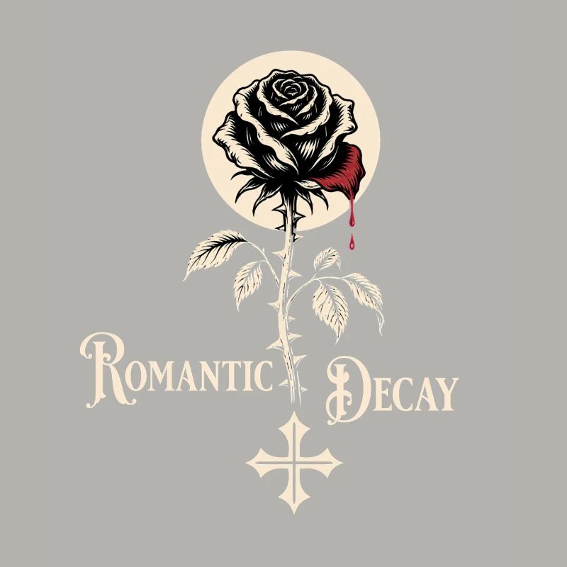 Romantic Decay Gothic Rose Design