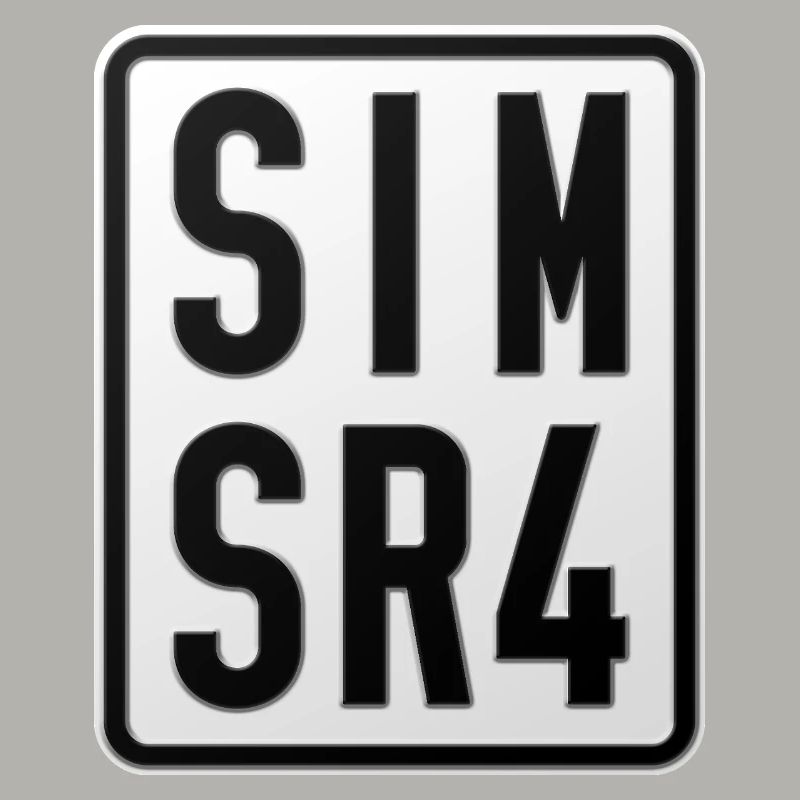 Plaque d’immatriculation du cyclomoteur Simson SR4
