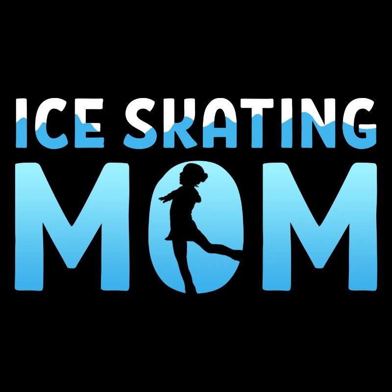 Schlittschuh Eislauf Mutter Mama Muttertag