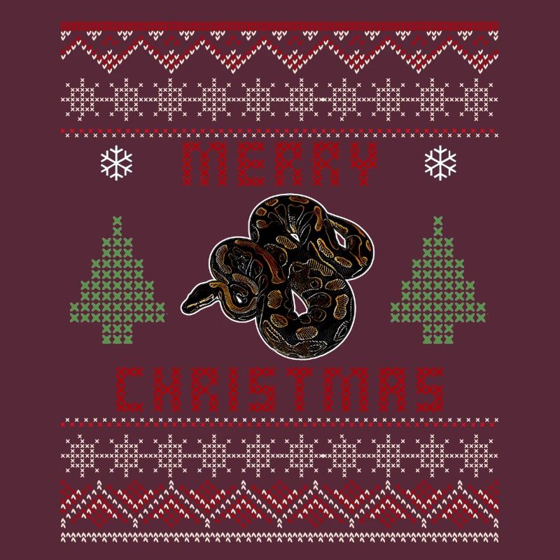 Ball Python Schlange Besitzer Weihnachten Pullover