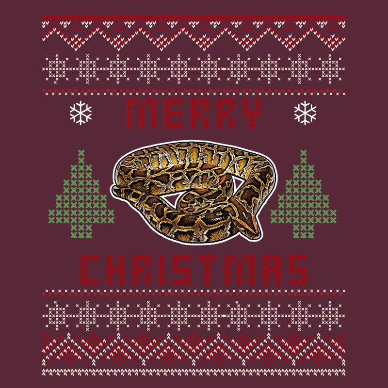 Burmesische Python Weihnachten