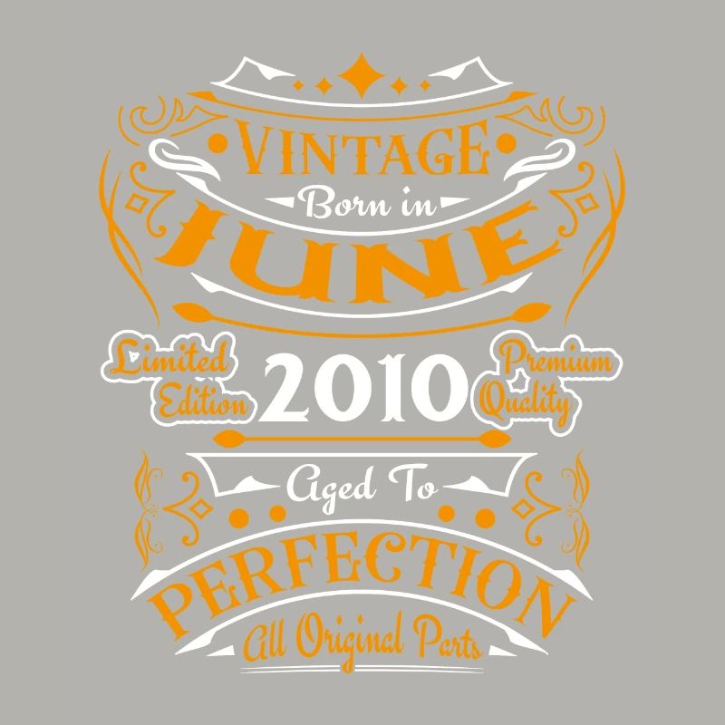 Juni 2010 Vintage Geburtstag Retro Geschenk