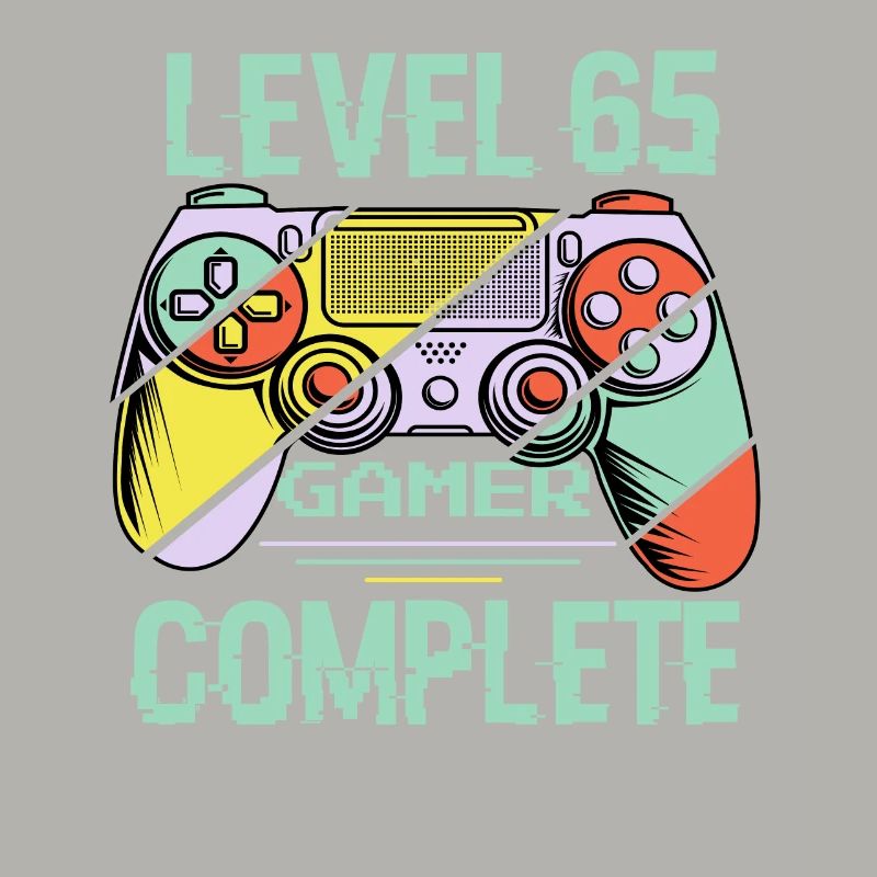 Level 65 Complete 65 Years Gamer Level 65 Complete