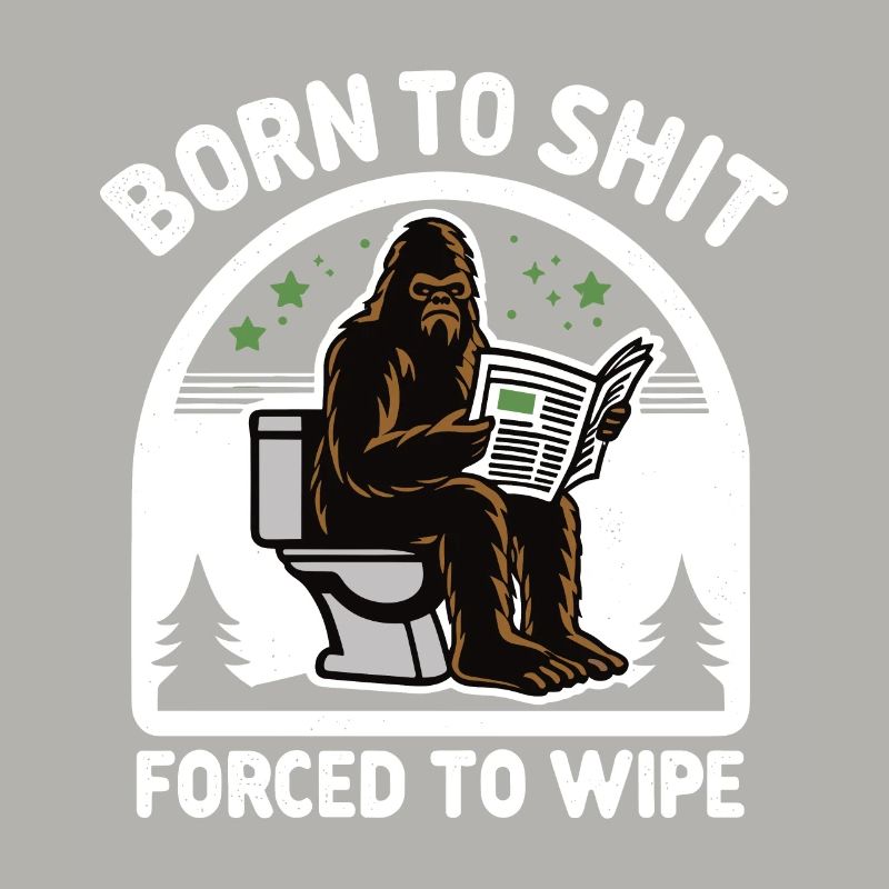 Né pour chier forcé d’essuyer Sasquatch Caca Boys Gi
