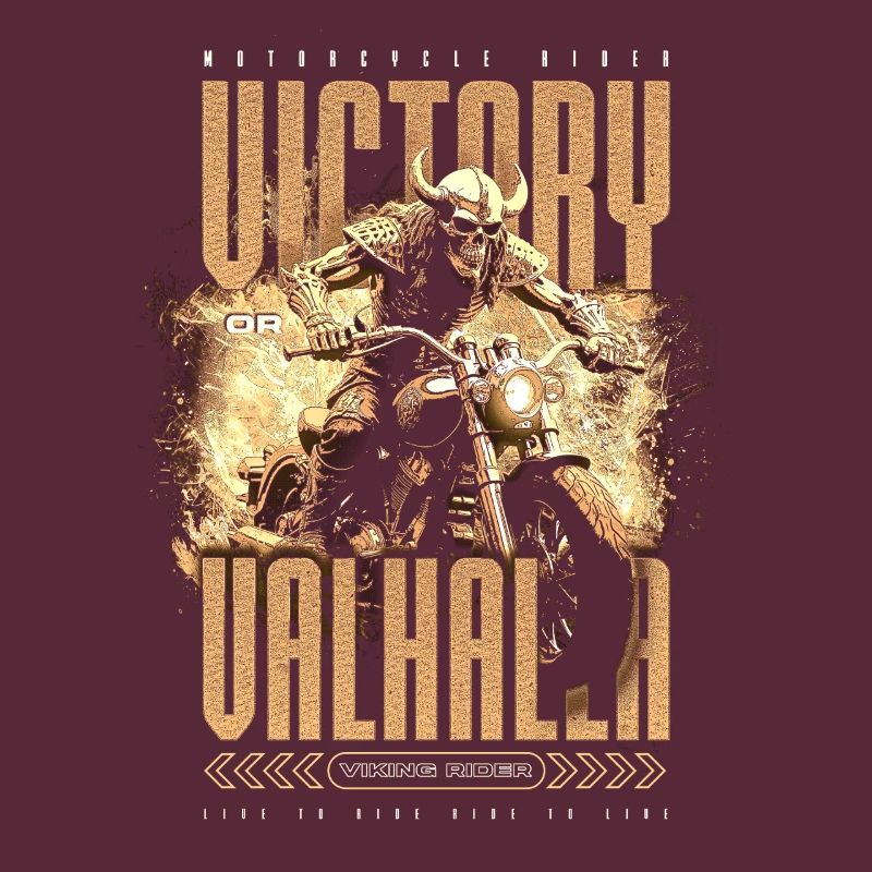 Motorrad Nordische Wikinger Sieg Oder Walhalla
