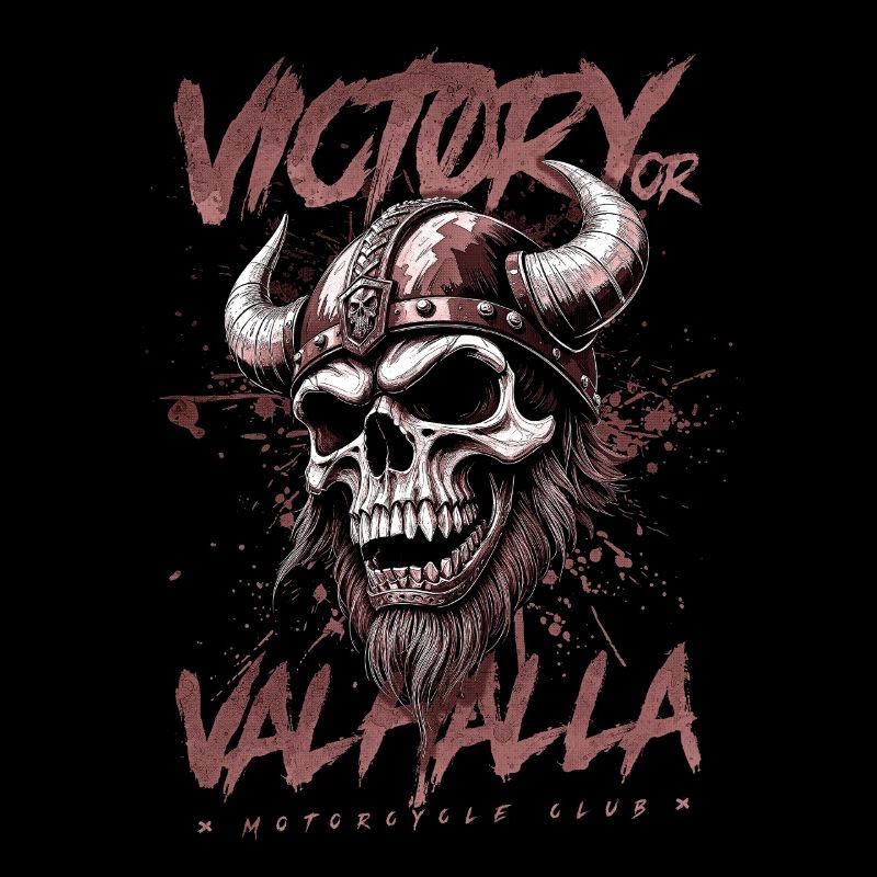 Motorrad Nordische Wikinger Sieg Oder Walhalla