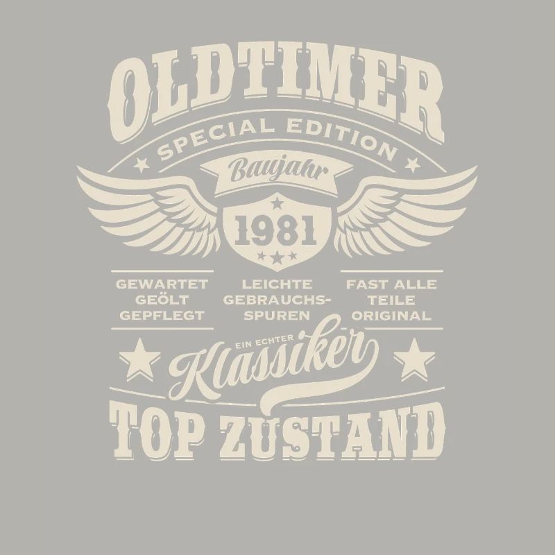 Oldtimer Baujahr 1981 - Geburtstag - Geschenk