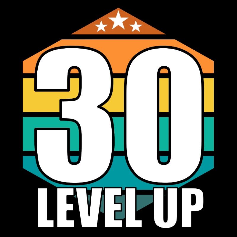 30. Geburtstag - Level Up retro