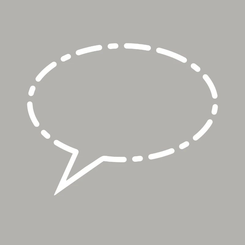 Speech bubble white