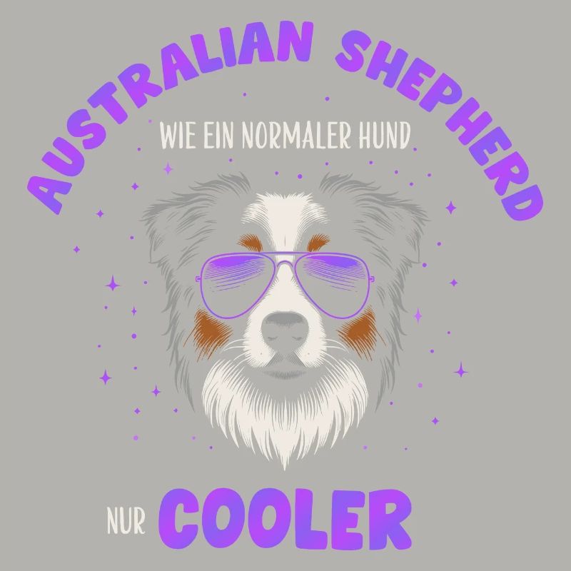 Aussie - comme un chien normal, mais violet plus froid