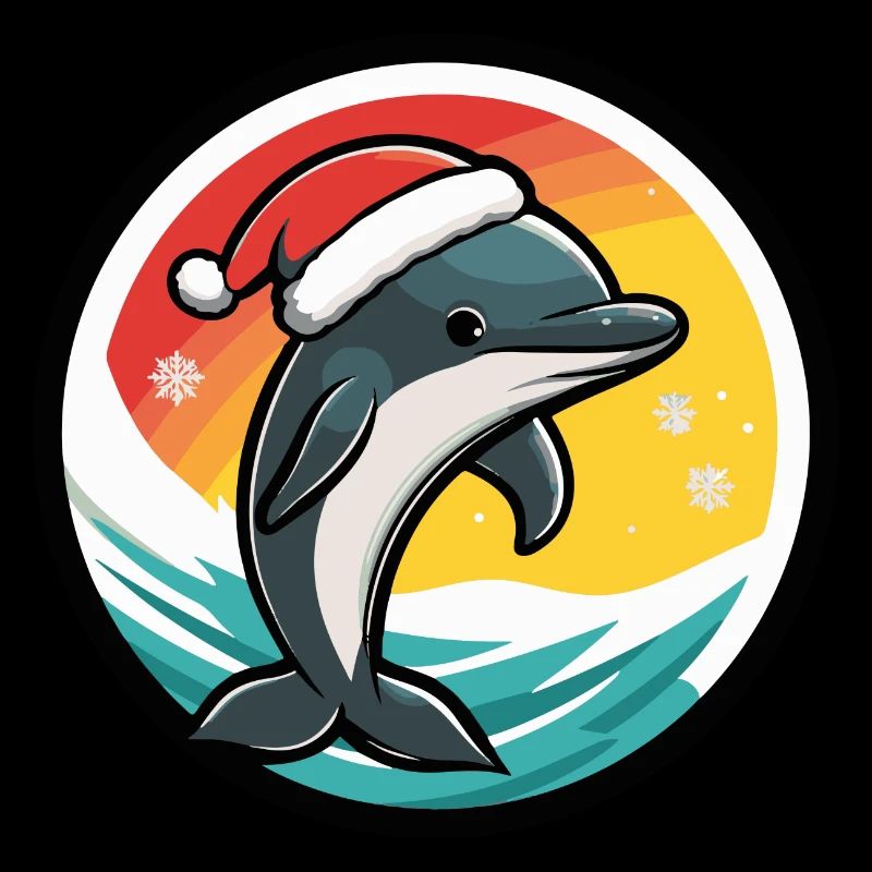 Dauphin Animal de Noël