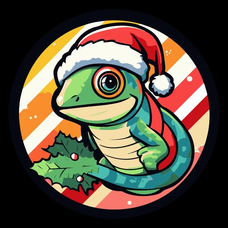 Chameleon Christmas Animal