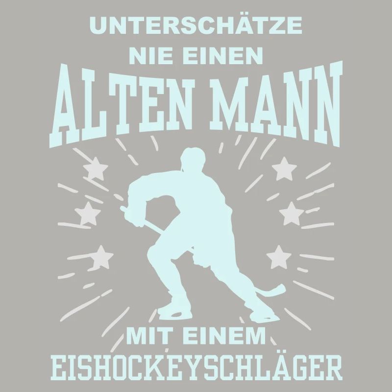 Unterschätze nie einen Mann mit Eishockeyschläger
