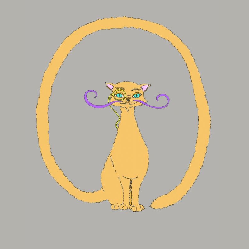 Salvador, le Chat avec une longue queue