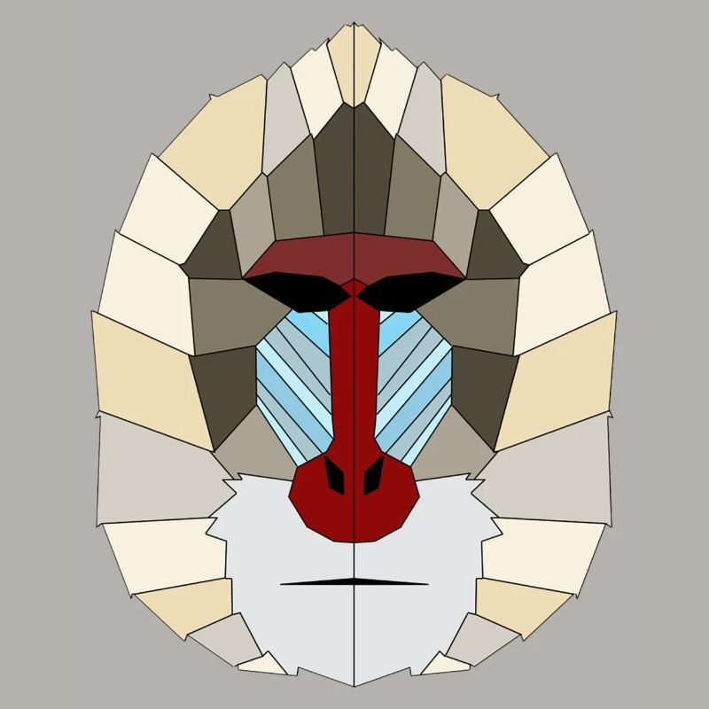 Mandrill geometrisch
