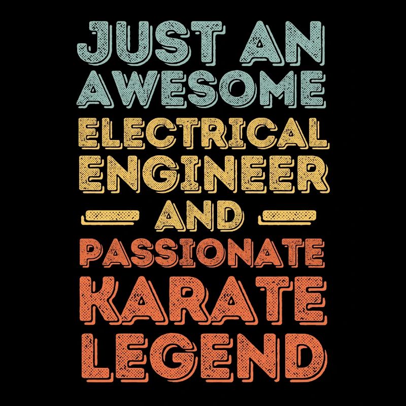 Electrical Engineer Karate retro