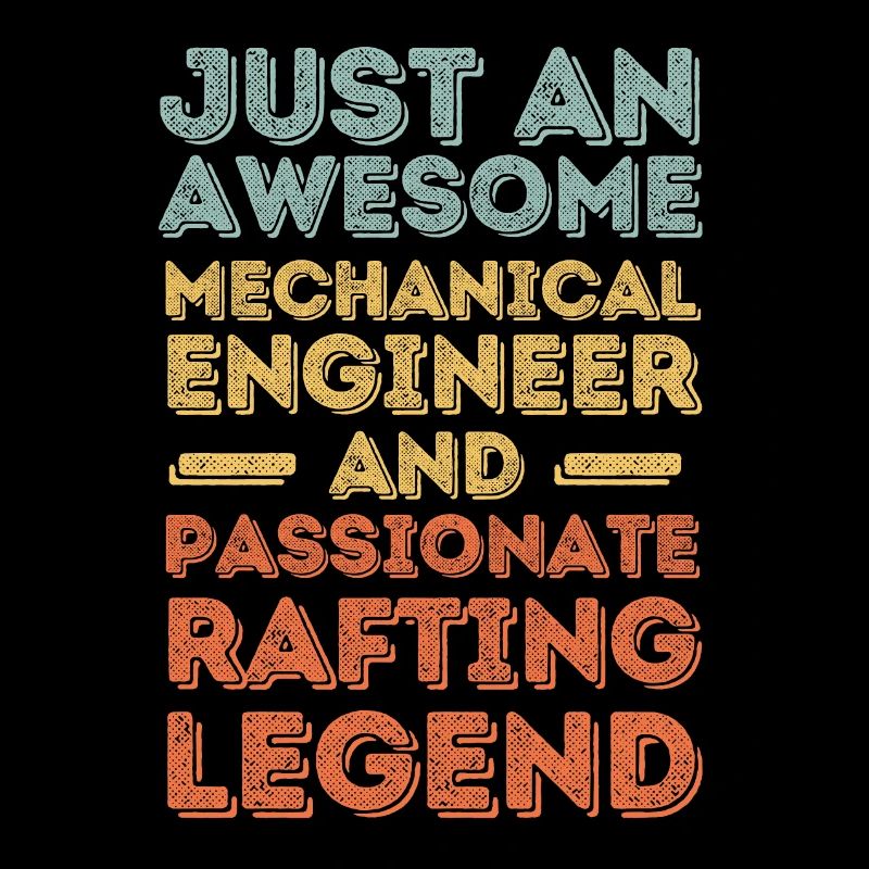 Mechanical Engineer Rafting retro