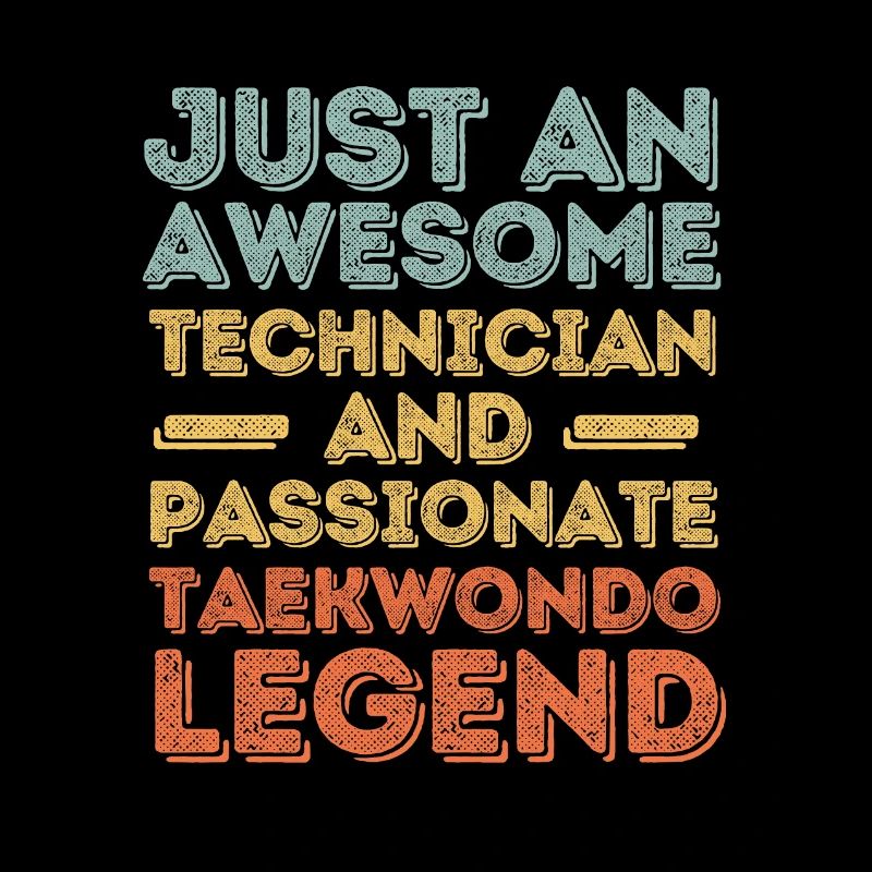 Technicien Taekwondo rétro