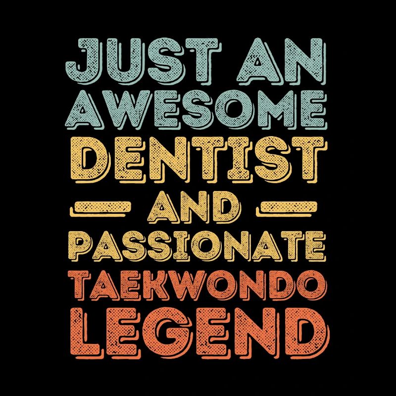 Dentist Taekwondo retro