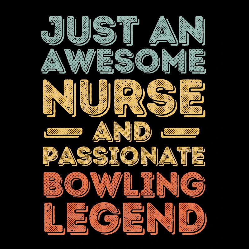 Krankenschwester Bowling-Legende retro