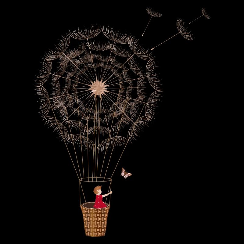 fanciful dandelion balloon