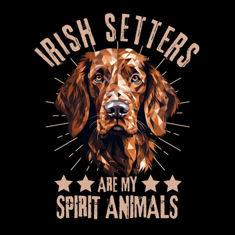 Irish Setter Lover Geometry Irish Setter Kuns