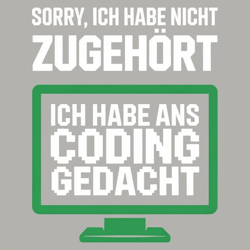 Coding Gedacht Bildschirm Spruch